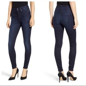 Like New! Good American “Good Legs” High Rise Blue 224 Skinny Jeans- Size 4/27